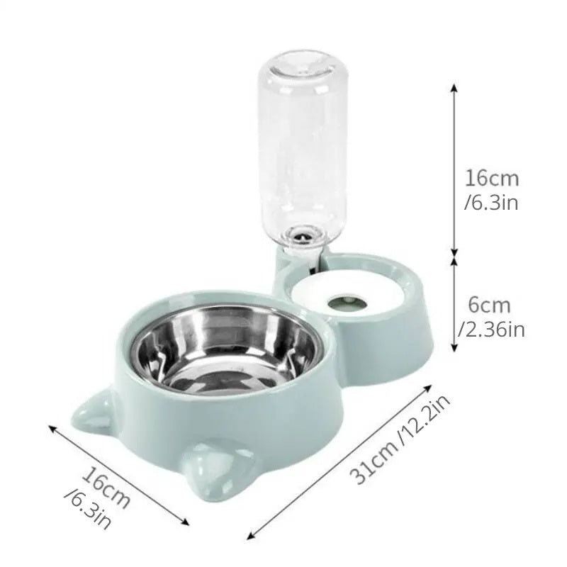 Dog Cat Bowl Automatic Food Water feeder