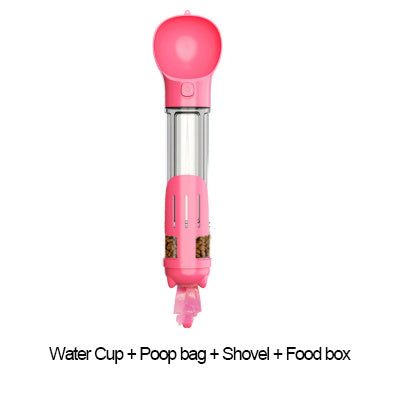 300 500ml Portable Dog Water Bottle Food Feeder