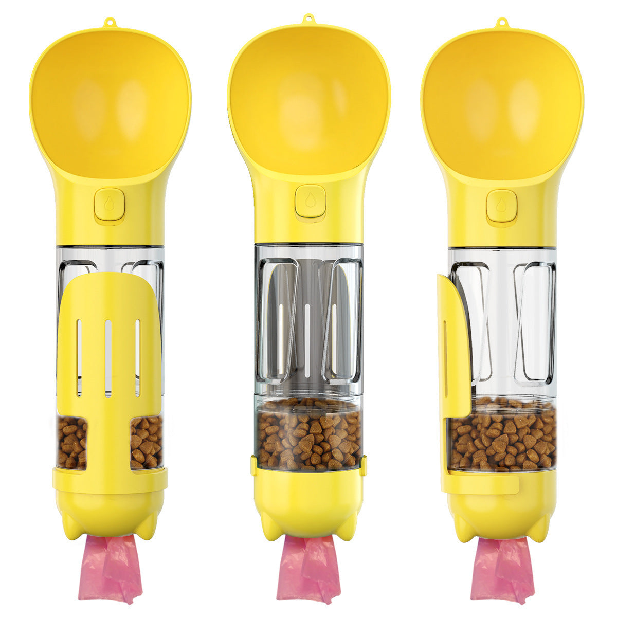 300 500ml Portable Dog Water Bottle Food Feeder