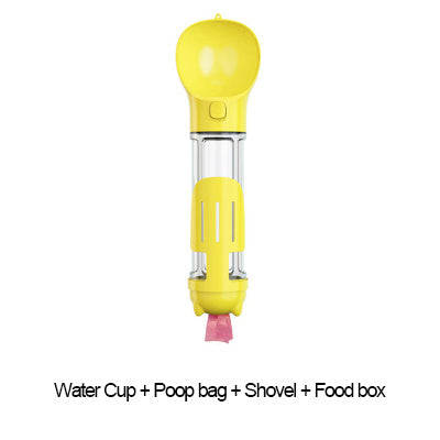 300 500ml Portable Dog Water Bottle Food Feeder