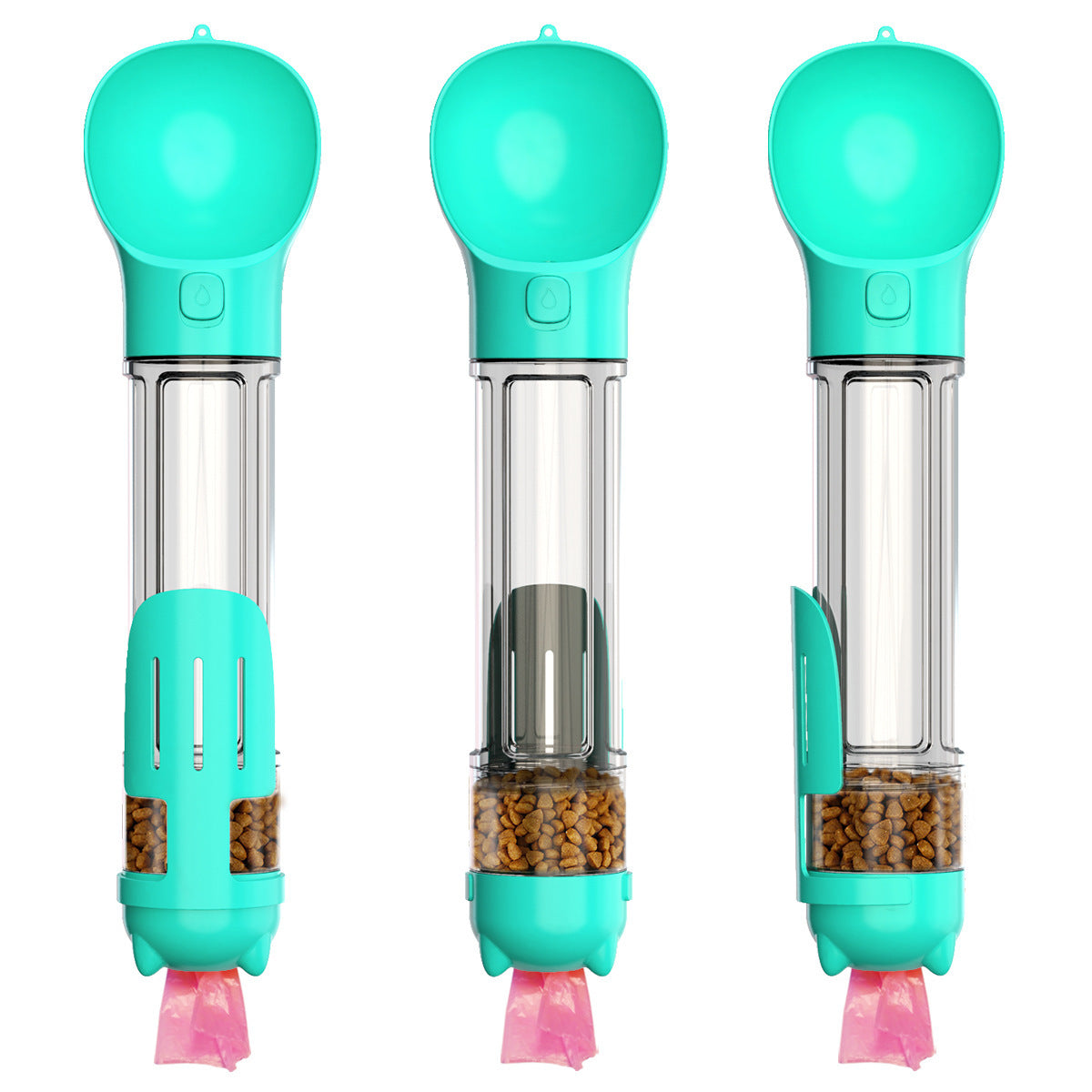 300 500ml Portable Dog Water Bottle Food Feeder