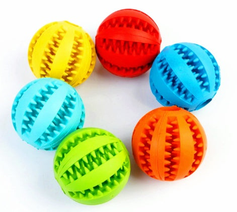 Dog treat ball for cheewing