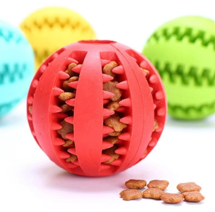 Dog treat ball for cheewing