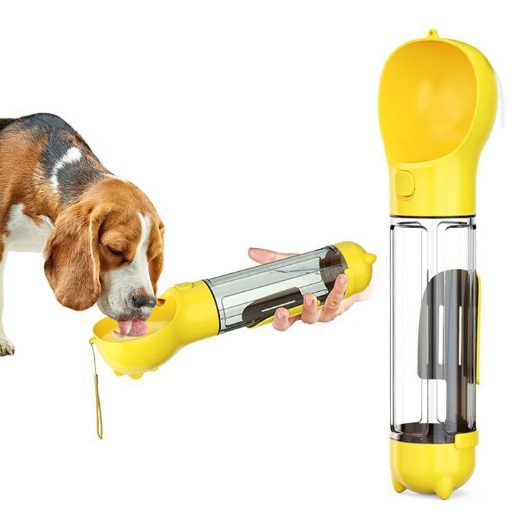 300 500ml Portable Dog Water Bottle Food Feeder