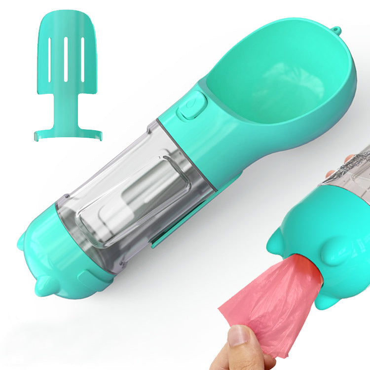 300 500ml Portable Dog Water Bottle Food Feeder