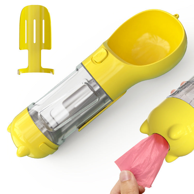 300 500ml Portable Dog Water Bottle Food Feeder